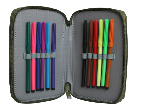 3 ZIPPER PENCIL CASE