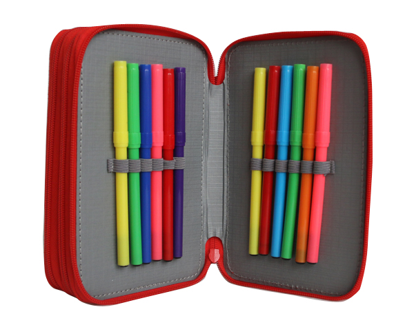 3 ZIPPER PENCIL CASE