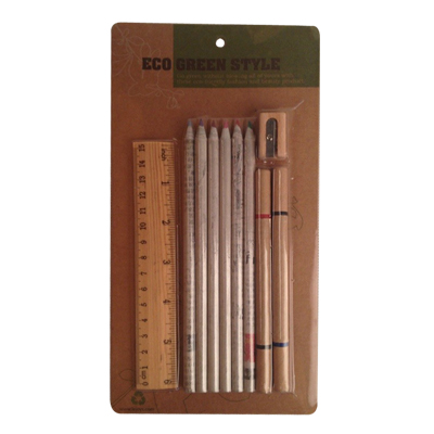 Eco friendly stationery set