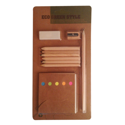 Eco friendly stationery set